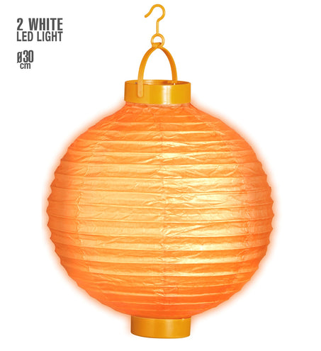 Widmann SRL Lampion Met Licht 30Cm Oranje