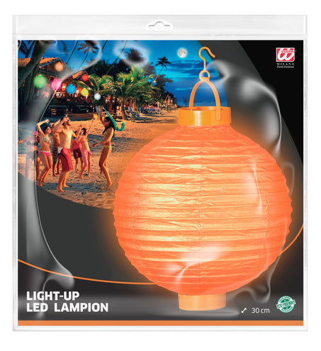 Widmann SRL Lampion Met Licht 30Cm Oranje
