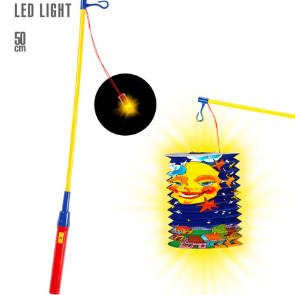 Widmann SRL Lampionnen stokje en lichtje