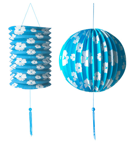 Widmann SRL Lampionnenset blauw
