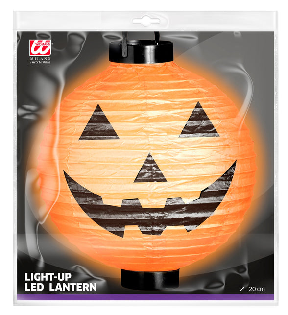 Widmann SRL Lantaarn pompoen led licht incl. batterij 20 cm