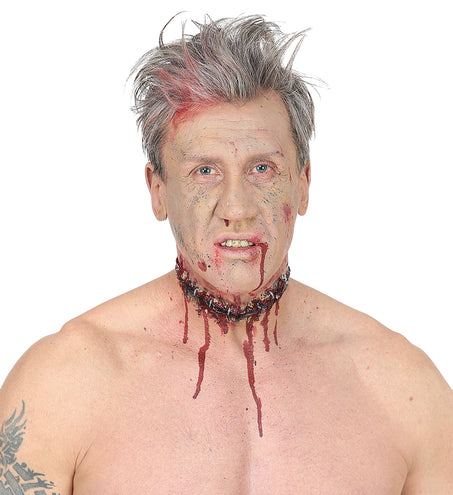 Widmann SRL Latex grote open wond met nietjes