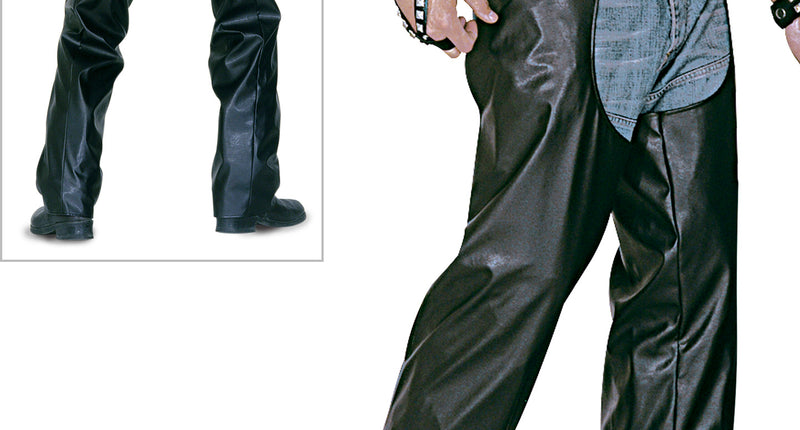 Widmann SRL Lederlook rock 'n roll broek met zwarte chaps