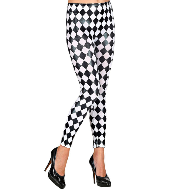 Widmann SRL Legging geruit zwart wit