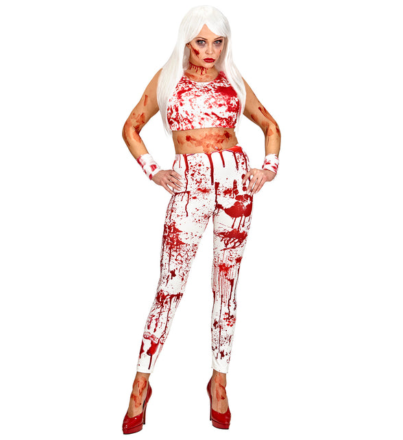 Widmann SRL Legging met bloed halloween