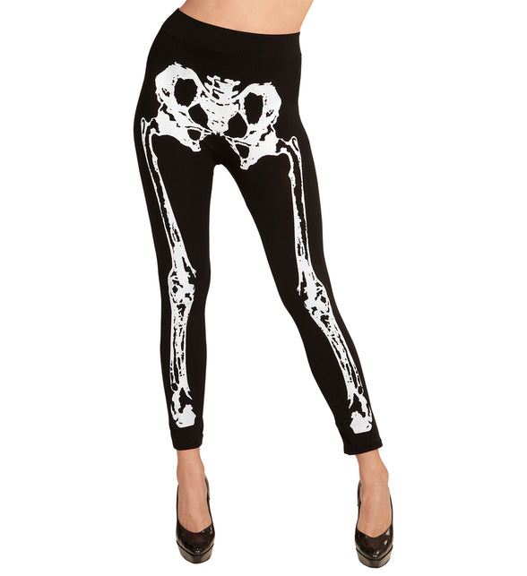 Widmann SRL Legging skelet zwart wit