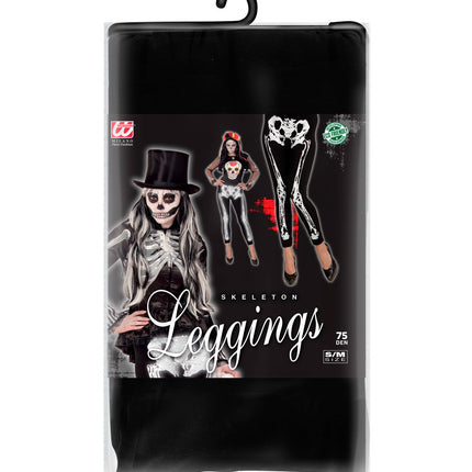 Widmann SRL Legging skelet zwart wit