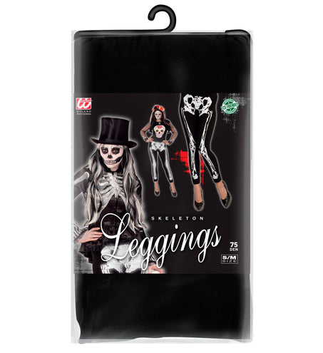 Widmann SRL Legging skelet zwart wit