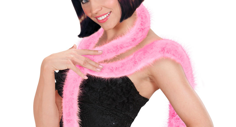 Widmann SRL Licht roze  dunne boa