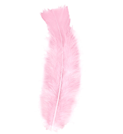 Widmann SRL Licht roze veertjes in zakje 50 stuks