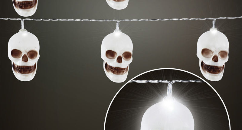 Widmann SRL Lichtketting deco met schedels