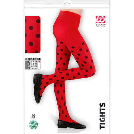 Widmann SRL Lieveheersbeestje panty kind