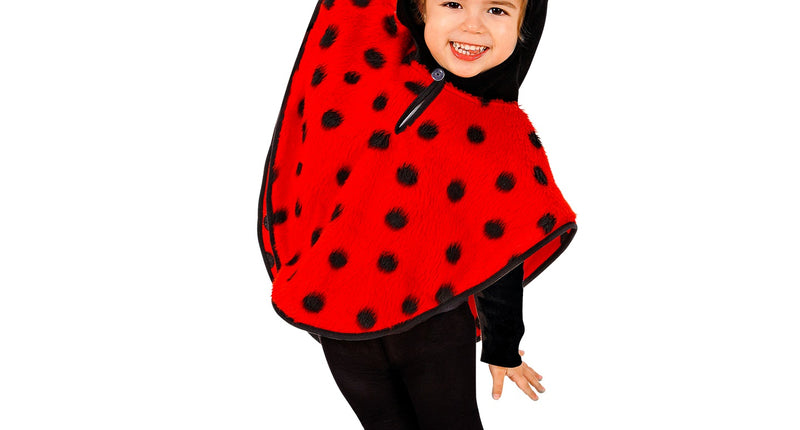 Widmann SRL Lieveheersbeestje poncho kinderen