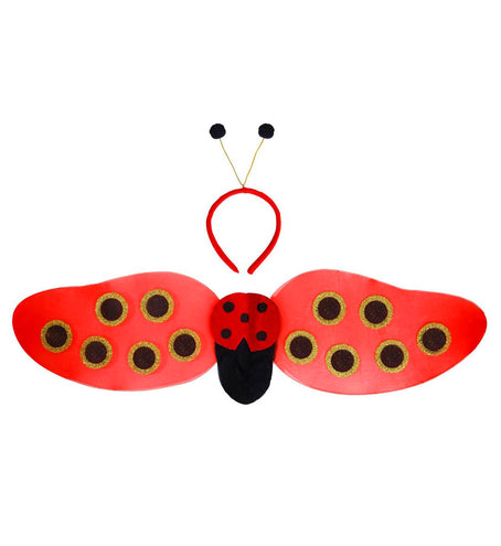 Widmann SRL Lieveheersbeestje vleugels met voelsprieten