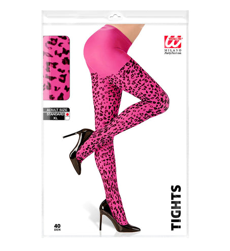 Widmann SRL Luipaard print panty roze