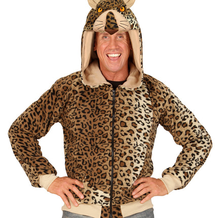 Widmann SRL Luipaard truien met ritssluiting