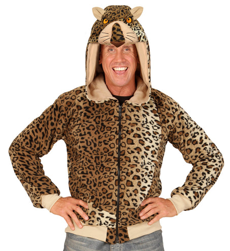 Widmann SRL Luipaard truien met ritssluiting