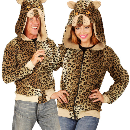 Widmann SRL Luipaard truien met ritssluiting