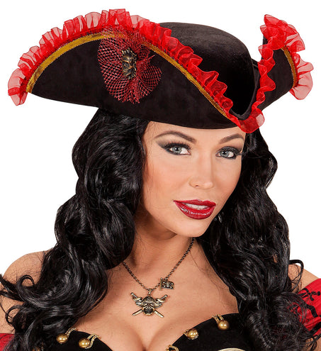 Widmann SRL Luxe driehoekige piratenhoeden