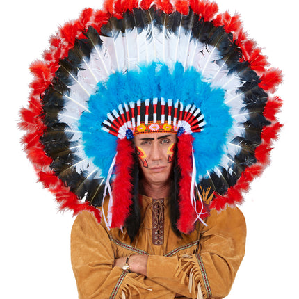 Widmann SRL Luxe indianentooi met marabou