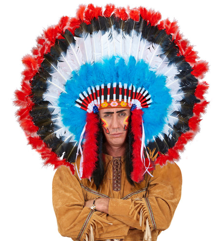 Widmann SRL Luxe indianentooi met marabou