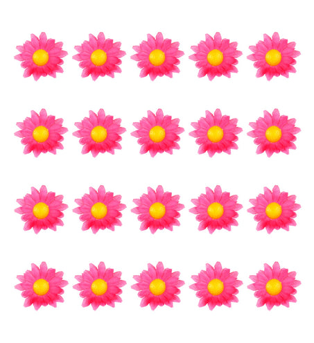 Widmann SRL Madeliefjes decoratieve bloemen  Roze/fuchsia