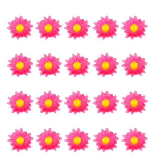 Widmann SRL Madeliefjes decoratieve bloemen  Roze/fuchsia