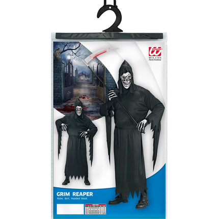 Widmann SRL Magere hein Grim reaper kostuum heren