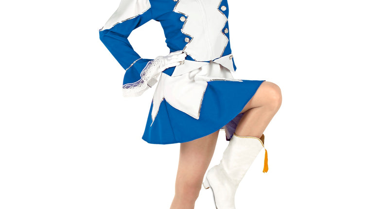 Widmann SRL Majorette kostuum Stacy dames blauw