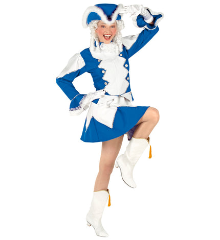 Widmann SRL Majorette kostuum Stacy dames blauw
