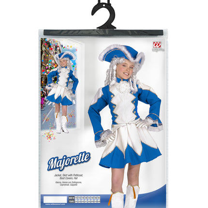 Widmann SRL Majorette kostuum Tessie kind blauw