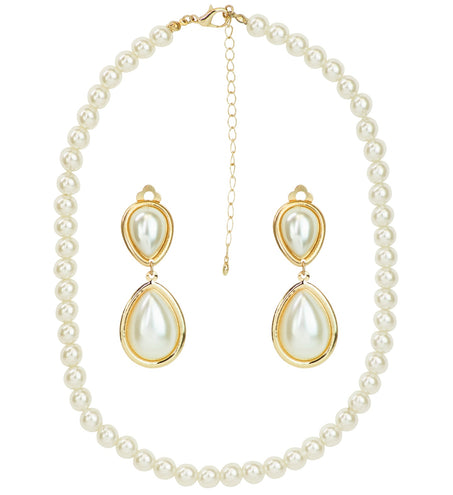 Widmann SRL Marilyn Monroe parel ketting en oorbellen