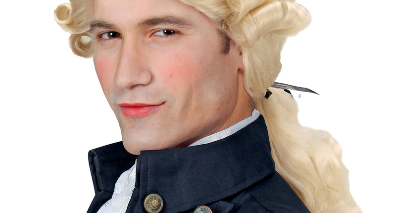 Widmann SRL Markies pruik Graaf Nelson in blond