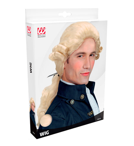 Widmann SRL Markies pruik Graaf Nelson in blond