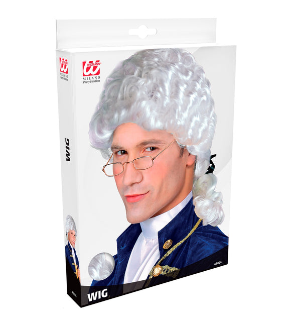 Widmann SRL Markies pruik Mozart wit