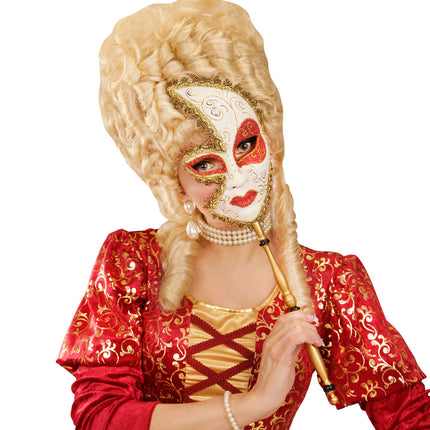 Widmann SRL Markiezen masker op stokje