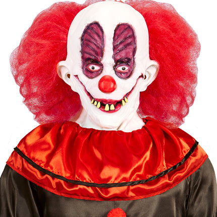 Widmann SRL Masker clown bassie met haren