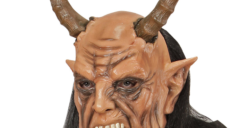 Widmann SRL Masker duivel met hoorns en haar