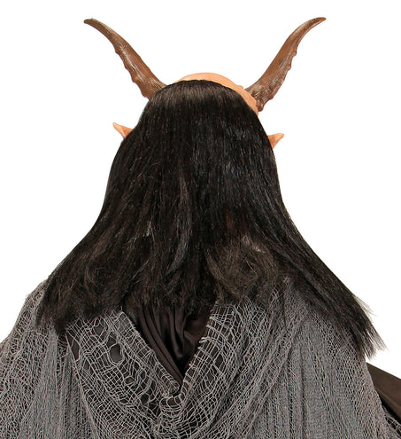 Widmann SRL Masker duivel met hoorns en haar