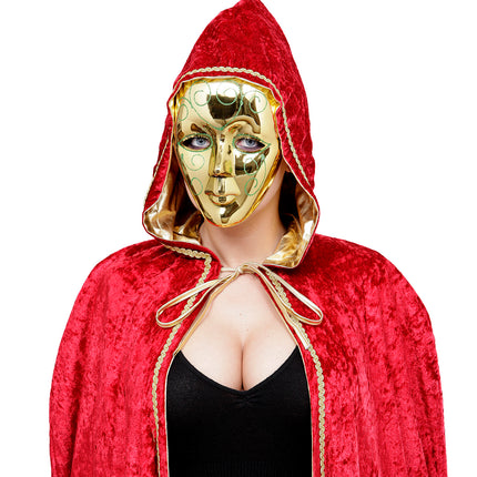 Widmann SRL masker goud met glitter