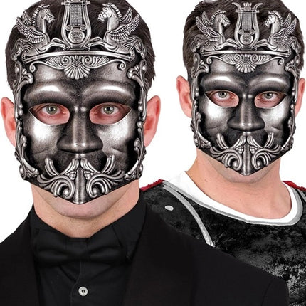 Widmann SRL Masker grieks/romeins zilver Noah