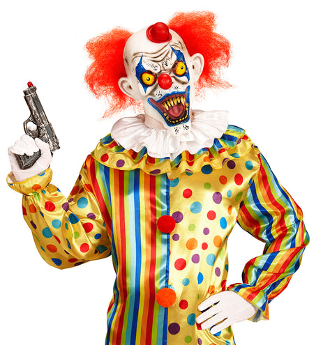 Widmann SRL Masker killer clown met rode haren