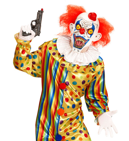 Widmann SRL Masker killer clown met rode haren
