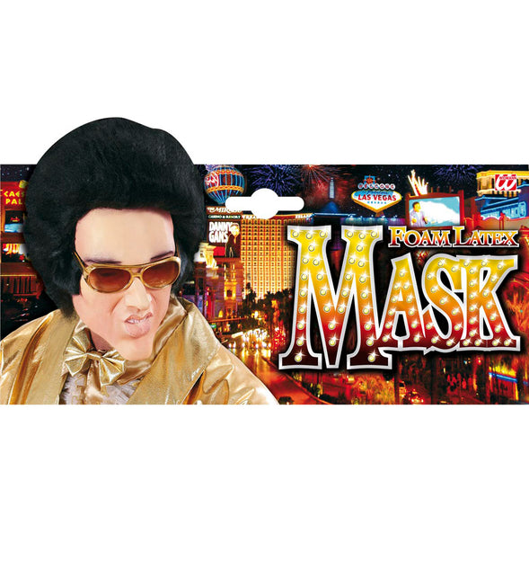 Widmann SRL Masker Latex/Schuim King Of Rock Met Haar