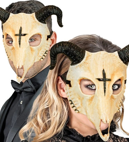 Widmann SRL Masker ram schedel satanisch Niek