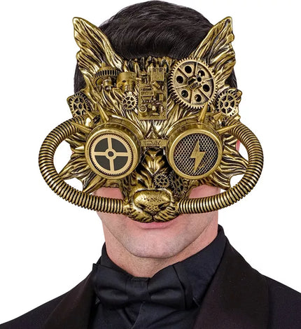 Widmann SRL Masker steampunk goud Fleur