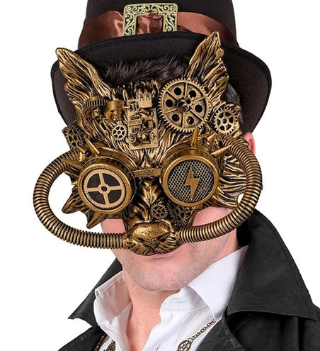 Widmann SRL Masker steampunk goud Fleur
