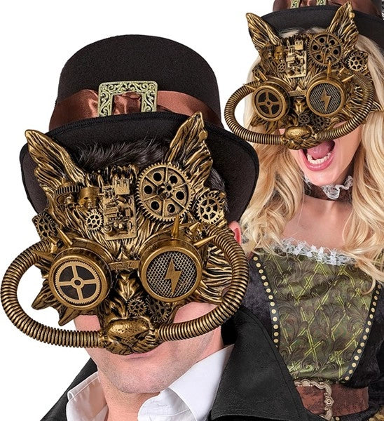 Widmann SRL Masker steampunk goud Fleur