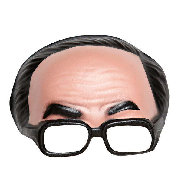 Widmann SRL masker zonder kin met bril en zwarte haarlijn
