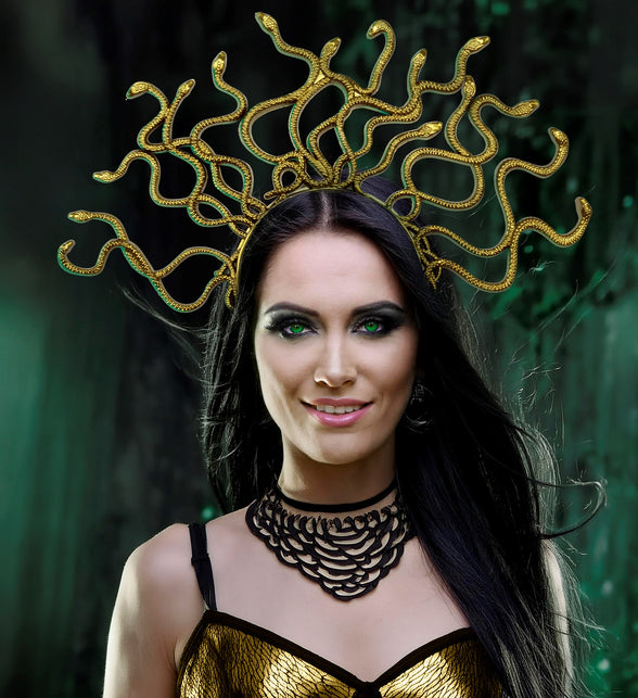Widmann SRL Medusa diadeem goud